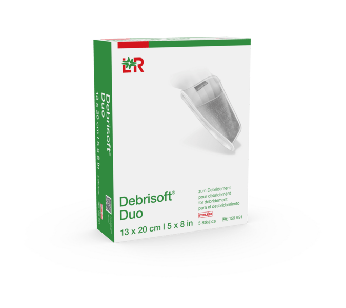 Debrisoft Duo Wundbettvorbereitung steril, 13x20cm, 5 Stück (REF 159991)