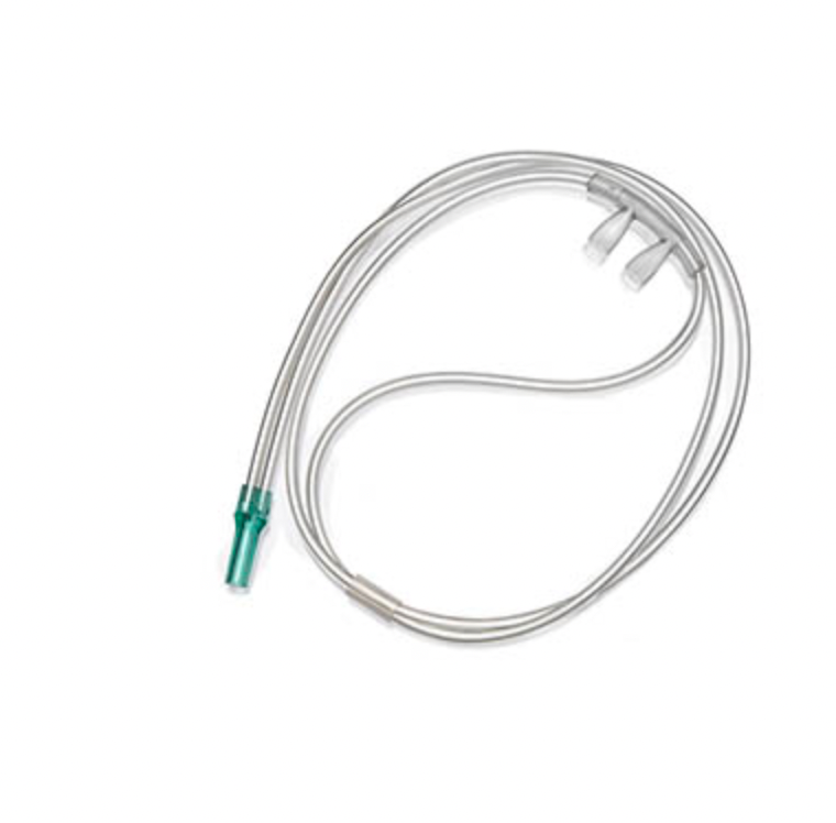  O² Produkte / O2-Nasenbrille Erw.,0.5m Schl.gebogen/trichterf. Kanüle / 100 St. p.P. / REF: 1168000