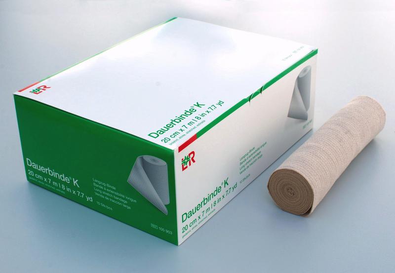 Dauerbinde K Langzugbinde 20cmx7m,10 St.lose im Kt. (REF 105903)