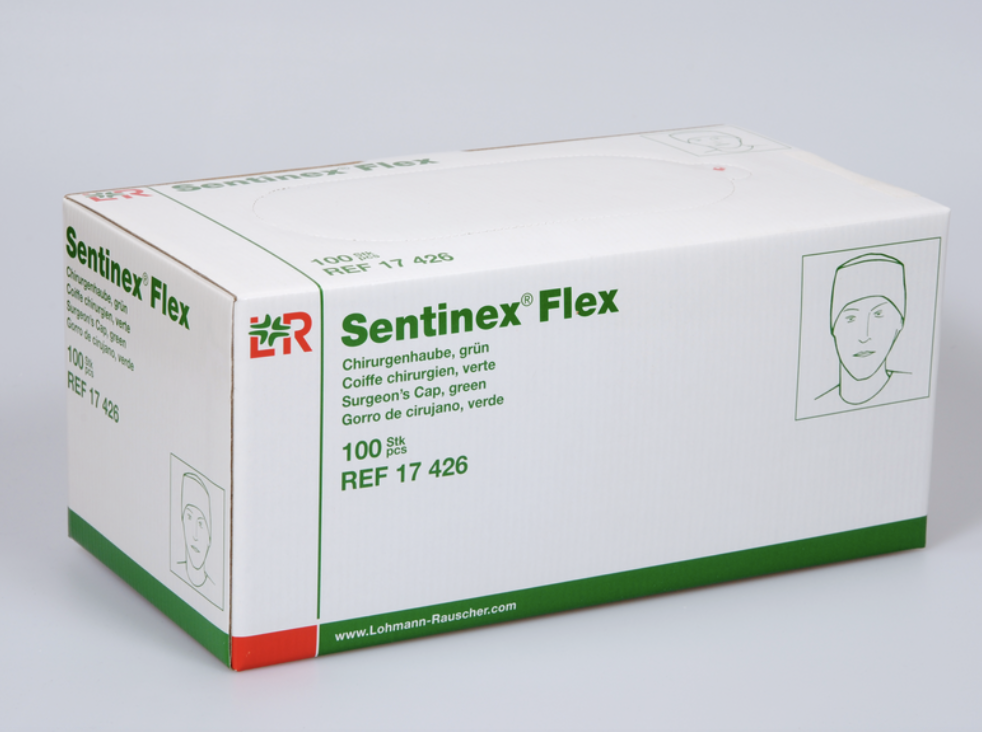 Sentinex Flex Chirurgenhaube /  grün /  100 St. p.P. / REF: 17426