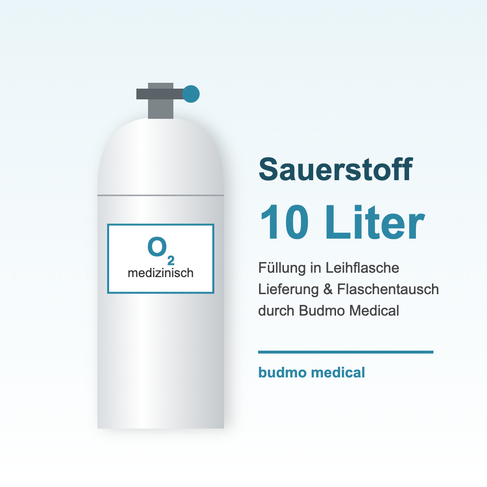 Medizinischer Sauerstoff – Füllung 10 Liter / 200 bar