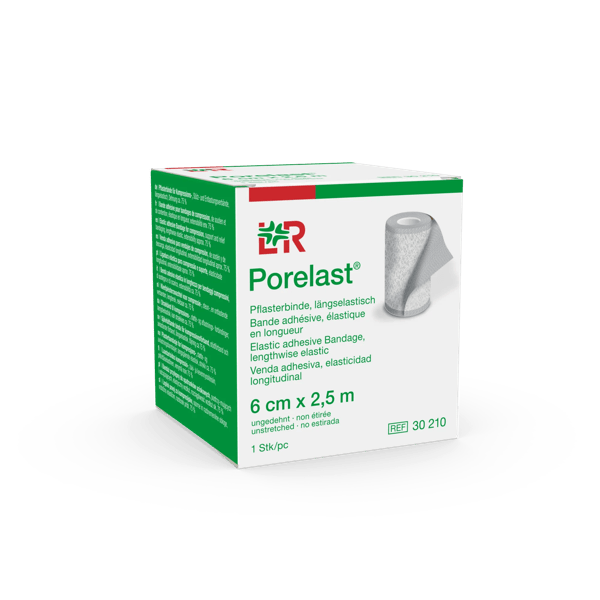 Porelast Pflasterbinde 6cmx2,5m, einzeln verpackt (REF 30210)