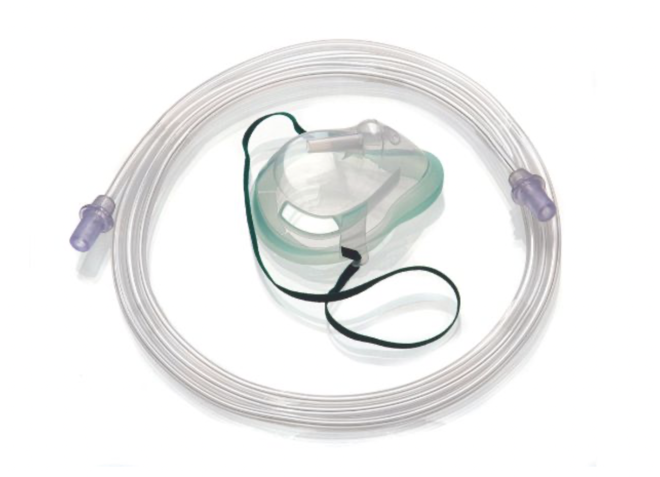  O² Produkte / Intersurgical EcoLite / Kinder /  Sauerstoffmaske mittlere Konzentration mit Schlauch/ 2,1m /  40 St. p.P.  / REF:  1196015