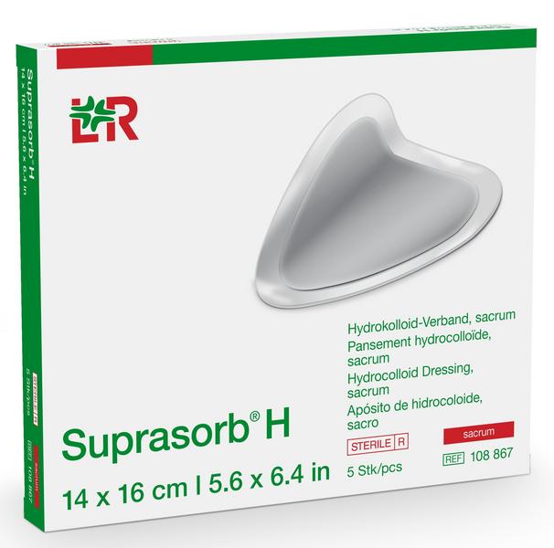 Suprasorb H Hydrokolloid-Verband steril, sacrum, 14x16cm, 5 Stück (REF 108867) / PZN: 15563393