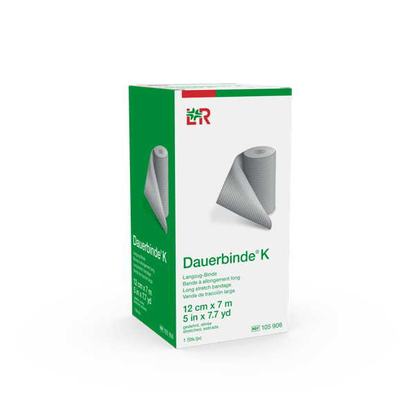 DAUERBINDE K Langzugbinde 12cmx7m, einzeln verpackt (REF 105906)