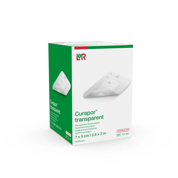 Curapor transparent Wundverband steril, 7x5cm, 50 Stück (REF 13101) / PZN: 02913733