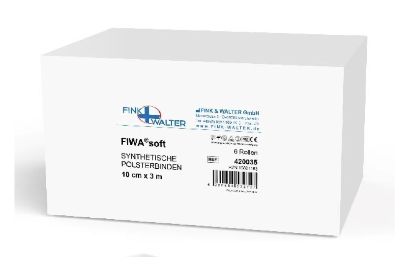 FIWA®soft - Synthetische Polsterbinde / 4cm x 3m / 12 St. p.P. / PZN: 11058681