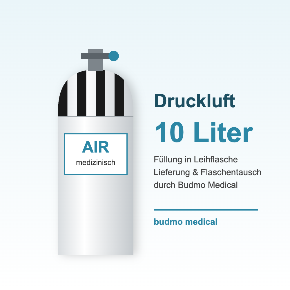 Medizinische Druckluft – Füllung 10 Liter / 200 bar