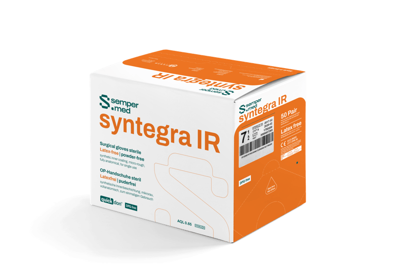 Sempermed Syntegra IR OP-Handschuh polyisopren, pf, ib, Gr. 8, 50 Paar (REF 139625)