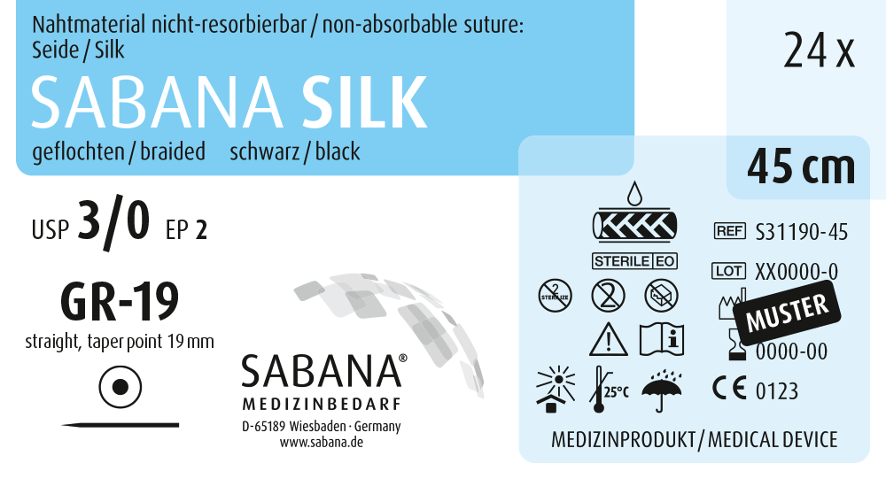 SABANA SILK®3-0 / GR-19/45/ Grade | Rundkörper 