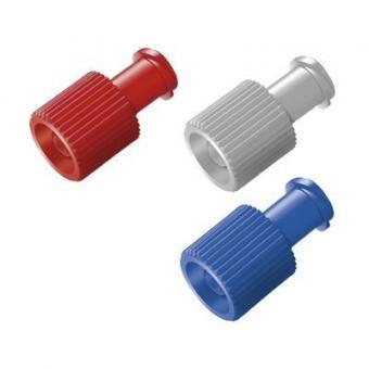 Combi-Stopper Verschlusskonen blau AP 100 Luer Lock Außen/Innen (REF 57675)