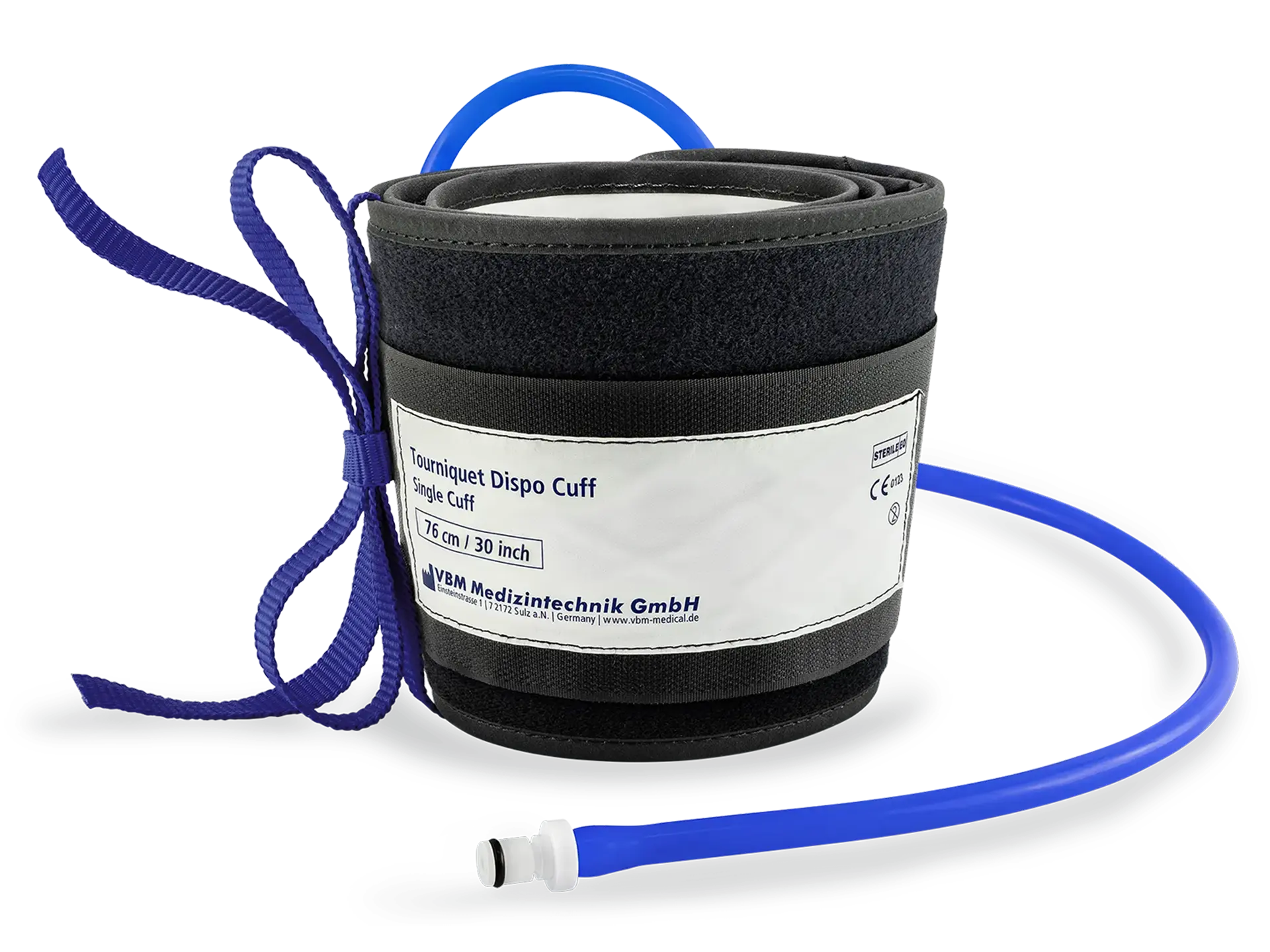 Tourniquet Dispo Cuff / Einfachmanschette, zum Einmalgebrauch, steril / 10 St. p.P. / Gr. 76 x 12 cm / Farbe: Dunkelblau / REF: 20-34-727SLZ-1*