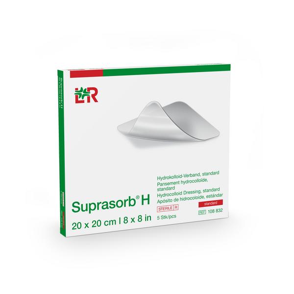 Suprasorb H Hydrokolloid-Verband steril, standard, 20x20cm, 5 Stück (REF 108832) / PZN: 15563312