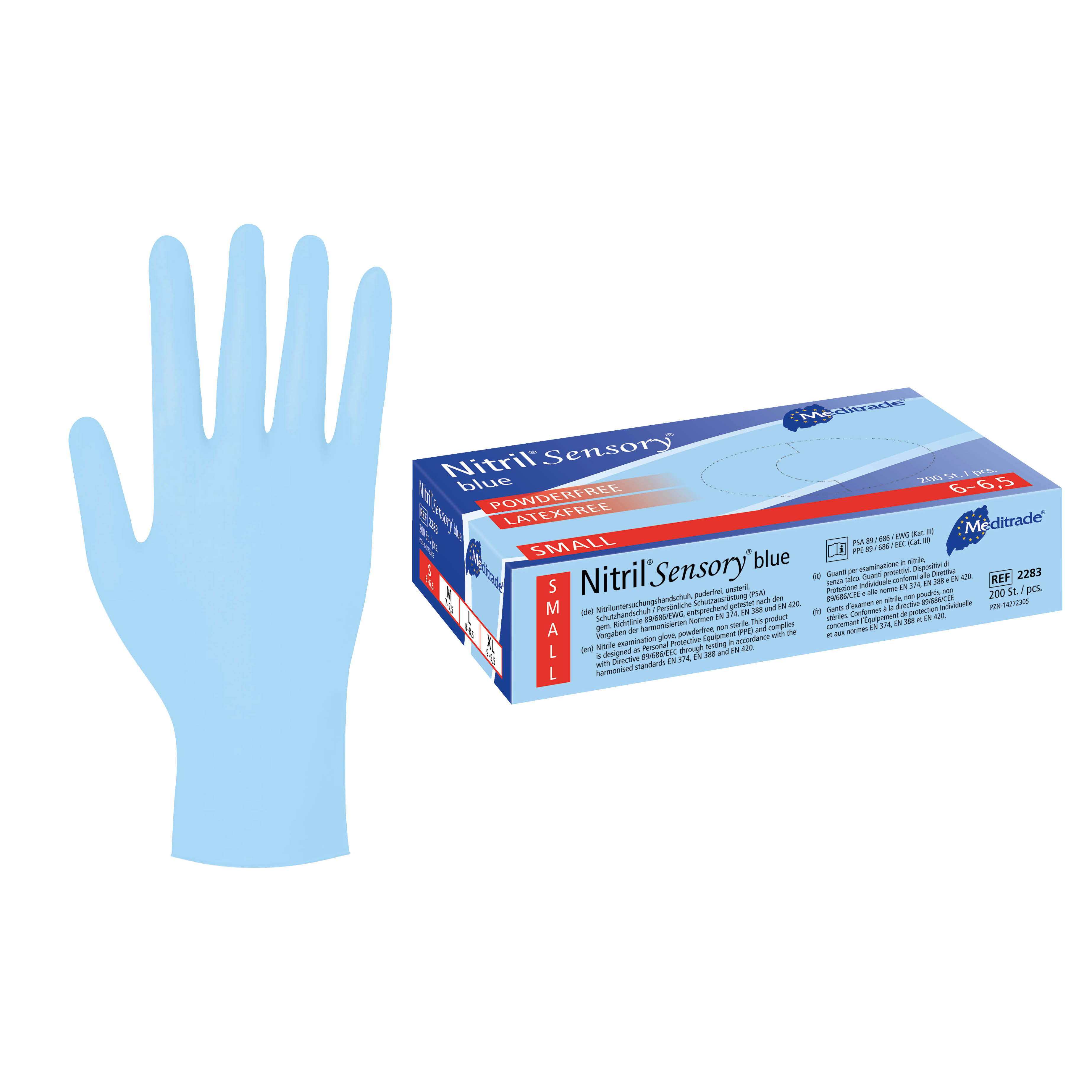Meditrade Nitril® Sensory® Blau XS - 200 Stück pro Pack