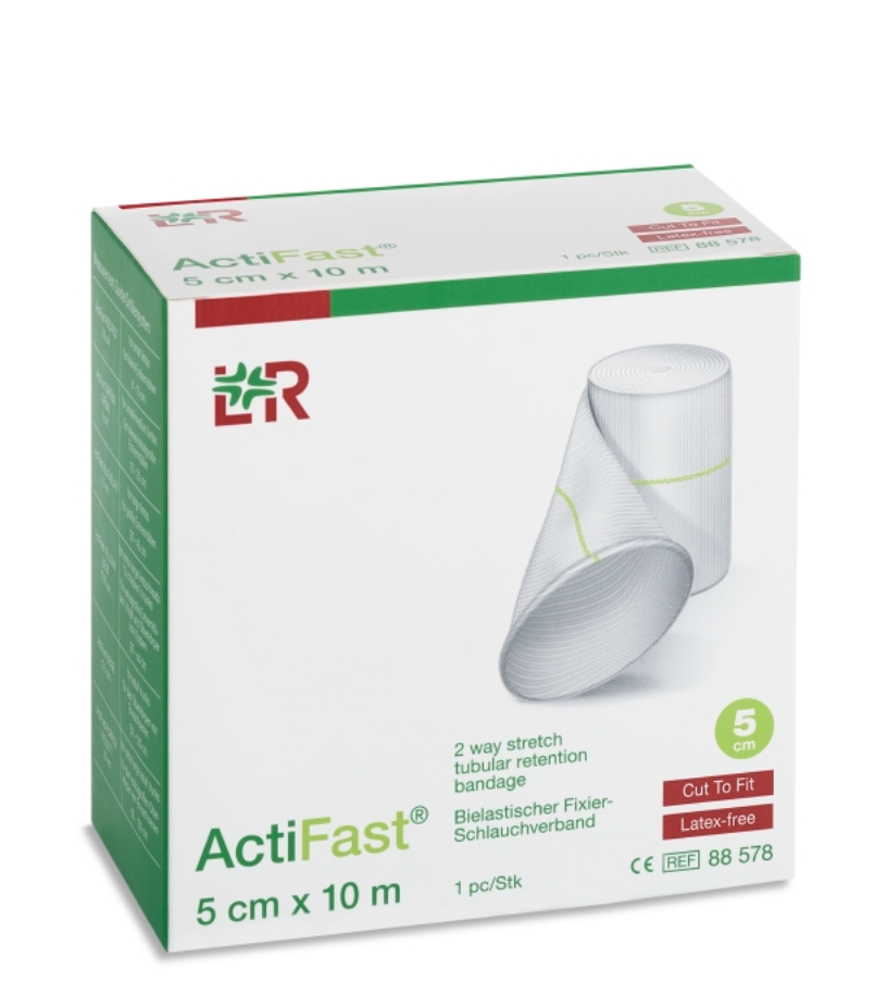 ActiFast Tubular Retention Bandage / Green/  5cm x 10m / 1 St. p.P. / PZN: 19151492 / REF: 88578